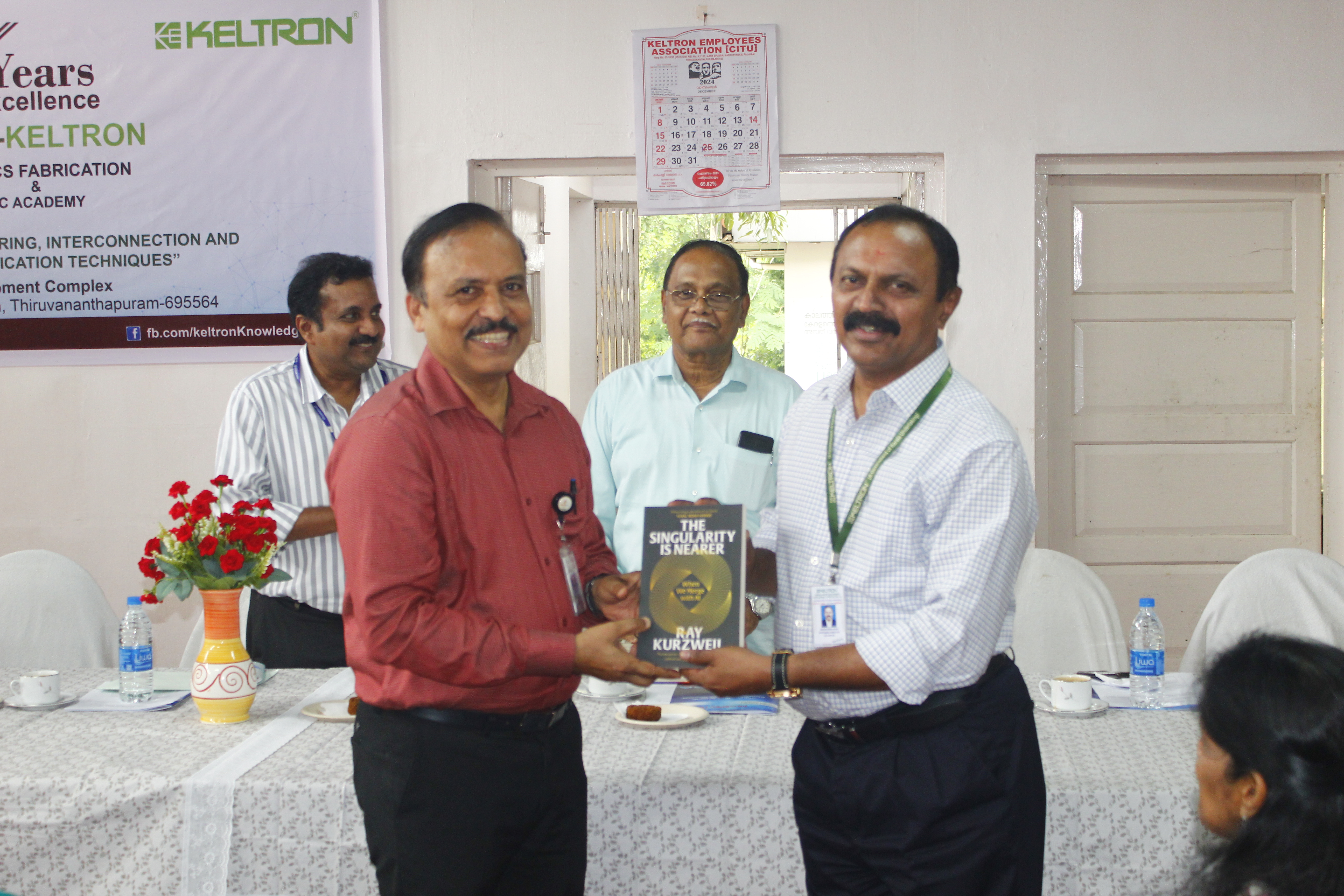Visit of Director ISRO Dr. Unnikrishnan Nair at KEC, Krakulam on 17-12-2024